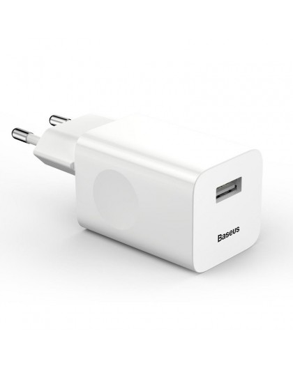 Mains Charger Baseus Charging Quick Charger USB 3.0 - white