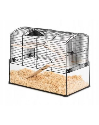 ZOLUX Cage Neo Panas Little with glass cuvette, black