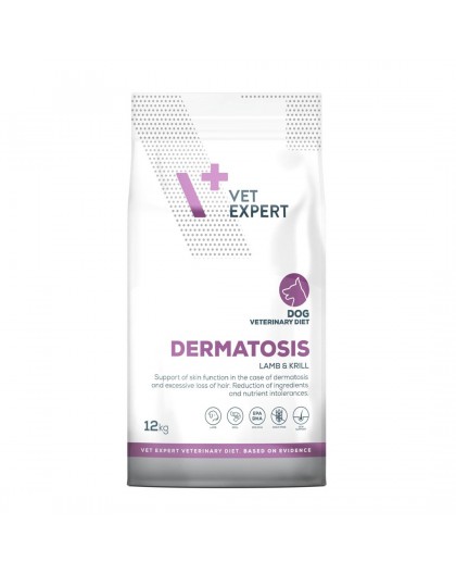 VET EXPERT Veterinary Diet Dermatosis Dog Lamb & Krill - dry dog food - 12 kg