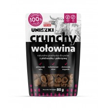UNISZKI Crunchy Beef with Parsley and Nettle - Dog Treat - 80g