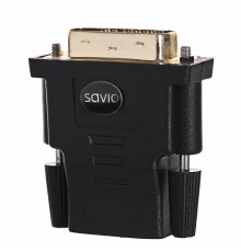 Savio CL-21 cable gender changer DVI HDMI Black
