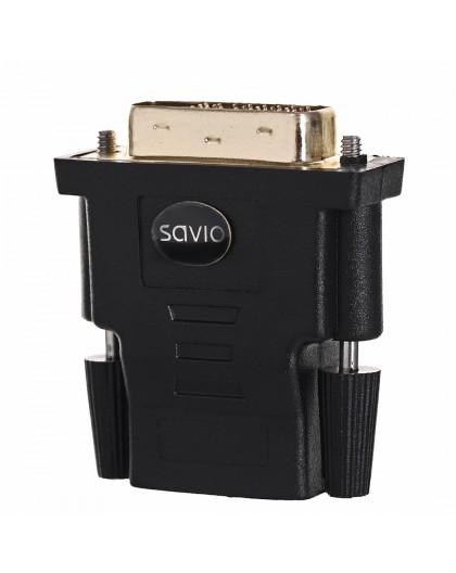 Savio CL-21 cable gender changer DVI HDMI Black
