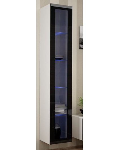 Cama Glass-case VIGO '180' 180/40/30 white/black gloss