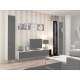 Cama Glass-case VIGO '180' 180/40/30 white/black gloss