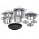 Smile 14-piece cookware set MGK-22 with cutting board set