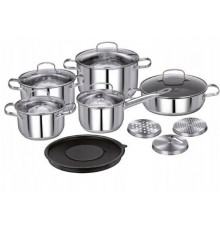 Smile 14-piece cookware set MGK-22 with cutting board set