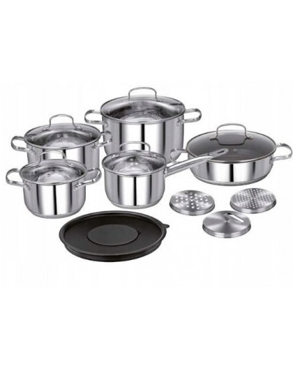 Smile 14-piece cookware set MGK-22 with cutting board set