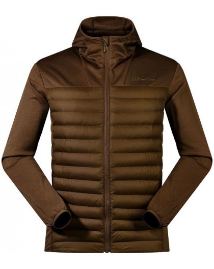 Куртка Berghaus Vaskye с капюшоном для мужчин, размер M, коричневая + поясная сумка Deuter Pulse Pro 5 графитового цвета