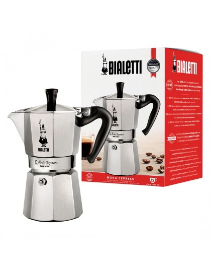 Bialetti Moka Express Moka pot 0.775 L Aluminium, Black