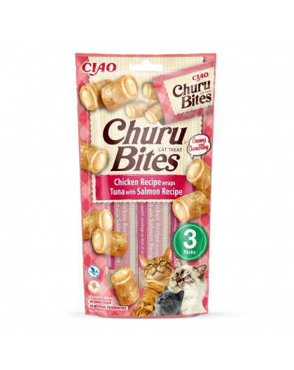INABA Churu Bites Chicken with tuna and salmon - cat treats - 3x10 g