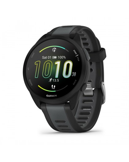 Garmin Forerunner 165 Music 3.05 cm (1.2") AMOLED 43 mm Digital 390 x 390 pixels Touchscreen Black GPS (satellite)