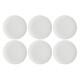Set of 6 Momenti Cake Plates - White, 18 cm
