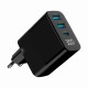 Gembird TA-UC-PDQC30LCD-BK-02 mobile device charger Universal Black AC Fast charging Indoor