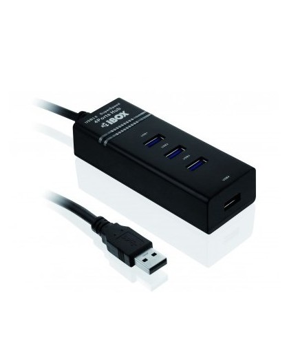 iBox IUH3FB interface hub 5000 Mbit/s Black