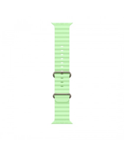 Apple Natural Titanium Finish Band Green Fluoroelastomer, Titanium