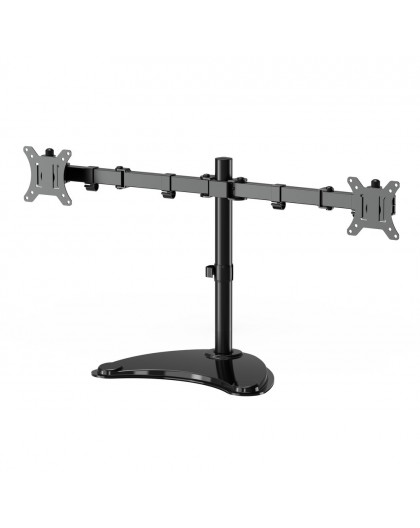 Gembird MS-D2ST-02 Monitor desk stand (rotate, tilt, swivel), 13”-32”, black
