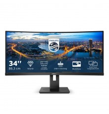 Philips B Line 346B1C/00 computer monitor 86.4 cm (34") 3440 x 1440 pixels Quad HD LCD Black