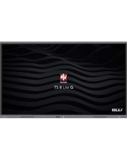 Avtek International TS 8 Lite G 75 Interactive flat panel 190.5 cm (75") LED Wi-Fi 420 cd/m² 4K Ultra HD Black Touchscreen Built