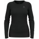 Odlo BL TOP crew neck l/s MERINO 200 women's T-shirt, size M, black