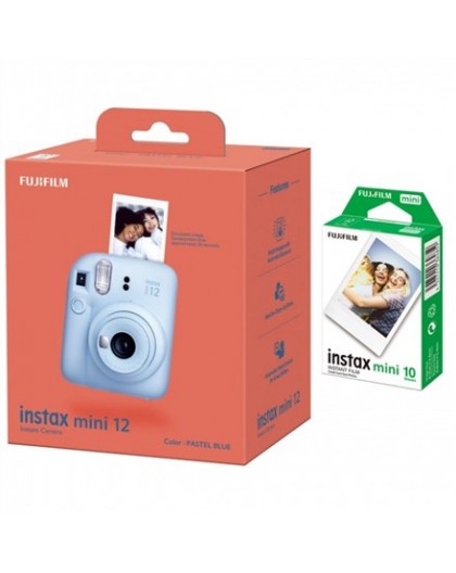 Fujifilm | Instax Mini 12 Camera + Instax Mini Glossy (10pl) | Pastel Blue | 800