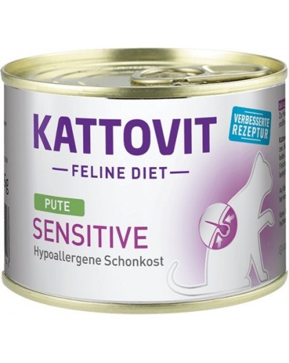 KATTOVIT Sensitive Turkey - wet cat food - 185g
