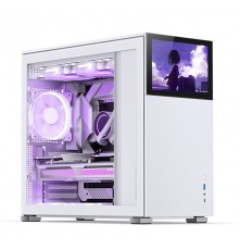 Jonsbo D41 Screen ATX Case, Tempered Glass - white