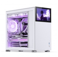 Jonsbo D41 Screen ATX Case, Tempered Glass - white