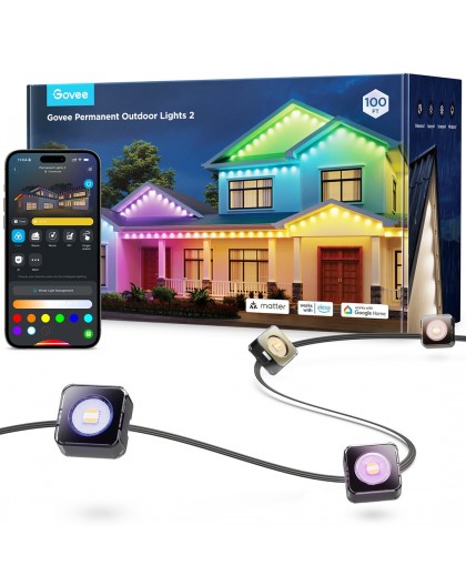 Govee H705E Permament Outdoor Lights 2 30m | LED Lighting | RGBICW, Wi-Fi, Bluetooth, IP67