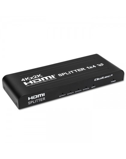 Qoltec 51798 Active HDMI Splitter 4 x HDMI 4K x 2K | 3.4Gb/s