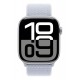 Apple Watch Series 10 GPS 46mm Silver Aluminium Case with Blue Cloud Sport Loop
