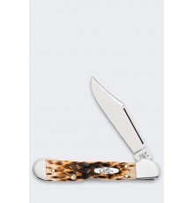 Knife Case Mini Copperlock SS Amber Bone