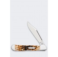 Knife Case Mini Copperlock SS Amber Bone