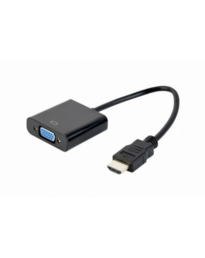 Gembird A-HDMI-VGA-04 video cable adapter 0.15 m VGA (D-Sub) HDMI Type A (Standard) Black
