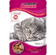 SUPER BENEK Beef in sauce - wet cat food - 100 g