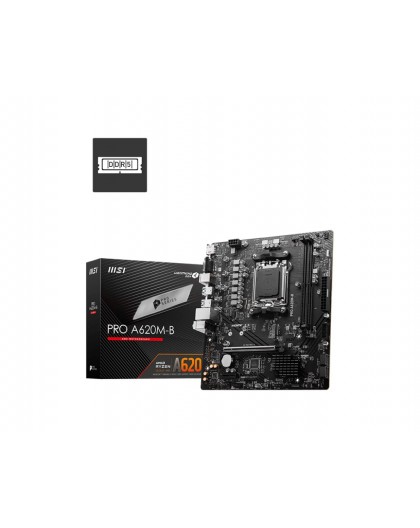 MSI PRO A620M-B motherboard AMD A620 Socket AM5 micro ATX