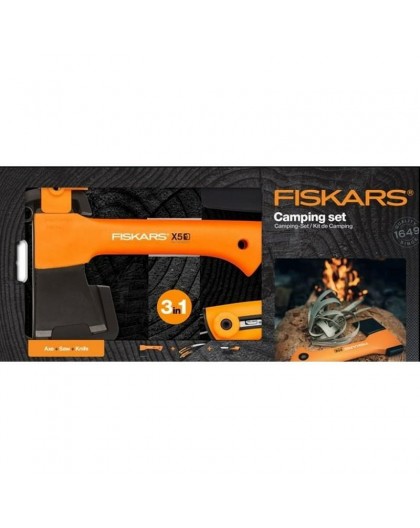 FISKARS AXE HATCHET X5 - XXS + KNIFE + SAW