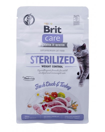 BRIT Care Grain-Free Sterilized Weight Control - dry cat food - 400 g