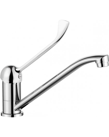 Clinic kitchen faucet with lever