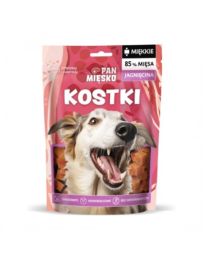 PAN MIĘSKO Squares Lamb - dog treat - 100g