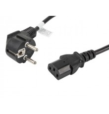 Lanberg CA-C13C-11CC-0018-BK power cable Black 1.8 m C13 coupler CEE7/7
