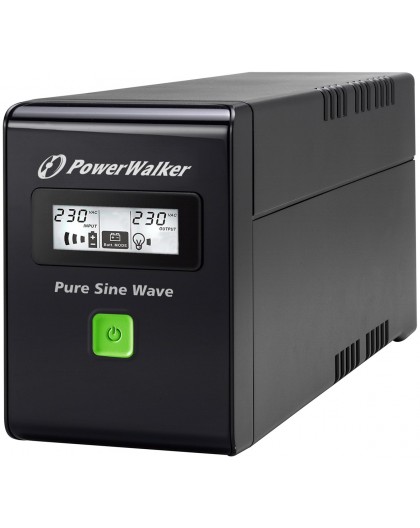 PowerWalker VI 800 SW FR uninterruptible power supply (UPS) Line-Interactive 0.8 kVA 480 W 2 AC outlet(s)