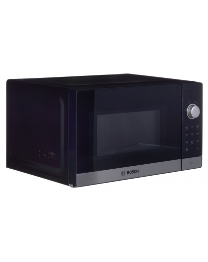 Bosch Serie 2 FFL023MS2 microwave Countertop Solo microwave 20 L 800 W Black, Stainless steel