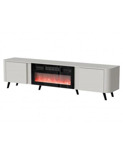 Cama Volare RTV cabinet 200 x 39 x 49 cm cashmere + fireplace