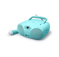 Muse MD-203 KB portable stereo system Analog FM Blue