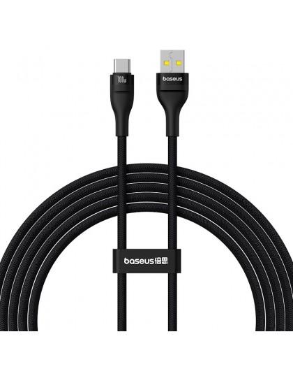 Baseus Flash 2 USB A to USB C fast charging cable 2 m 100 W Black