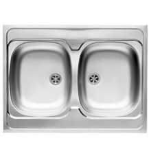 PYRAMIS 100107501 Top-mounted sink Rectangular Stainless steel