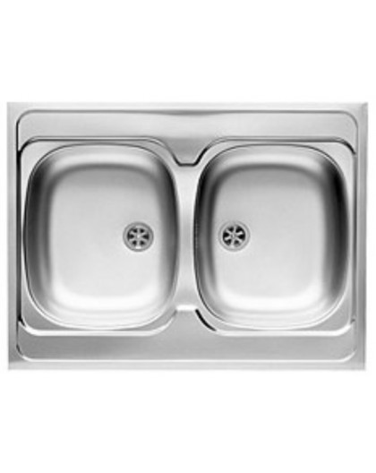PYRAMIS 100107501 Top-mounted sink Rectangular Stainless steel