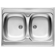 PYRAMIS 100107501 Top-mounted sink Rectangular Stainless steel