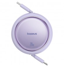 Baseus Free2Pull - 20 W USB-C to Lightning Retractable Cable, 1 m (purple)