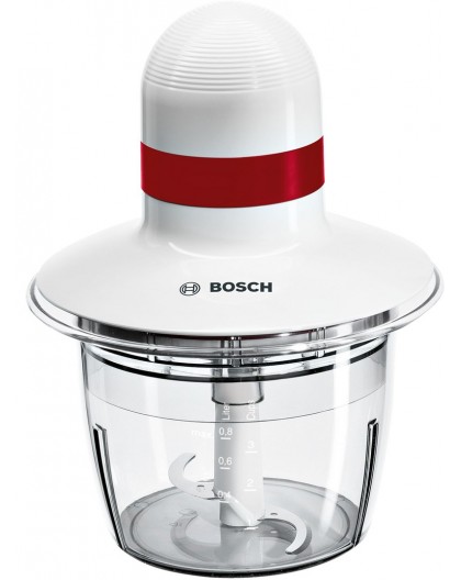 Bosch MMRP1000 electric food chopper 0.8 L 400 W Red, Transparent, White